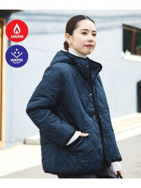 【3サイズ展開/中綿/あったか/発熱素材/撥水】フード キルティング ブルゾン （SーL) 25AW レディース フード取り外し可 冬アウター BEAMS HEART WOMEN ビームス ハート ジャケット・アウター ブルゾン・ジャンパー ネイビー ベー【先行予約】*【送料無料】[Rakuten Fashion]