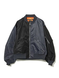 �ySALE�^30%OFF�z�N���C�W�[ MA-1 �W���P�b�g�y���C�h�t�B�b�g�z BEAMS �r�[���X ���� �W���P�b�g�E�A�E�^�[ �u���]���E�W�����p�[ �u���b�N �l�C�r�[ �O���[���yRBA_E�z�y���������z[Rakuten Fashion]