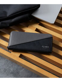 【定番人気・ギフト】切替 フェイクレザー ロング ウォレット 長財布 BEAMS HEART MEN ビームス ハート 財布・ポーチ・ケース 財布 ブラック ネイビー【送料無料】[Rakuten Fashion]