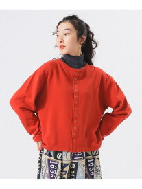 リングドット カーディガン BEAMS BOY ビームス ウイメン トップス スウェット・トレーナー ブルー ピンク グレー レッド【先行予約】*【送料無料】[Rakuten Fashion]