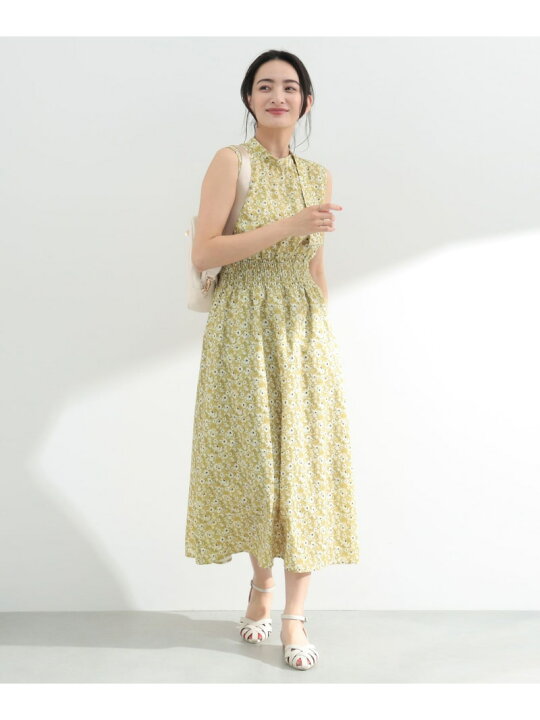 楽天市場】BEAMS HEART / 小花柄 タイカラー ワンピース BEAMS HEART  