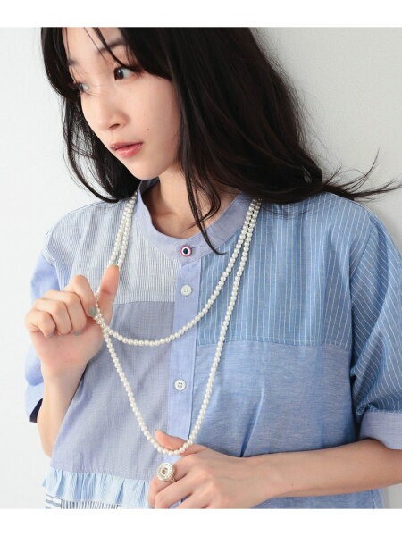 【定番人気！】BEAMS BOY / 樹脂 パール ロング ネックレス オケージョンセレモニー 結婚式 カジュアルスタイル ギフト プレゼント セレモニー 卒入園 入学式 卒業式 母の日 BEAMS BOY ビームス ウイメン アクセサリー・腕時計 ネックレス ホワイト グリー[Rakuten Fashion]