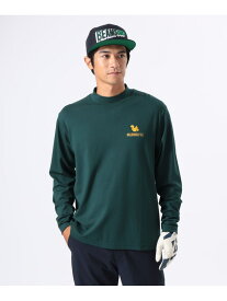 ORANGE LABEL / リスロゴ ストレッチ モックネックシャツ(UVカット) BEAMS GOLF ORANGE LABEL ビームス ゴルフ トップス カットソー・Tシャツ グリーン ネイビー ホワイト【送料無料】[Rakuten Fashion]