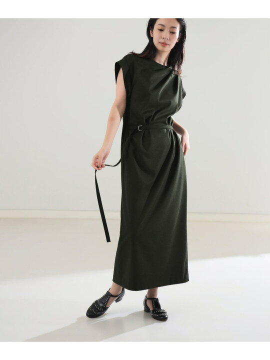 楽天市場】AK+1 / タック ツイル ワンピース 24AW Demi-Luxe BEAMS 