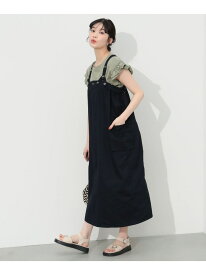 BEAMS HEART / サスペンダー付き カーゴワンピース BEAMS HEART WOMEN ビームス ハート ワンピース・ドレス その他のワンピース・ドレス ネイビー ベージュ カーキ グリーン【送料無料】[Rakuten Fashion]