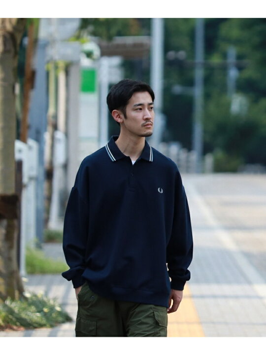 楽天市場】FRED PERRY * BEAMS / 別注 Long Sleeve Twin Tipped Shirt 