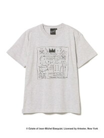 【SPECIAL PRICE】BEAMS T / BASQUIAT T-SHIRT2 BEAMS T ビームスT トップス カットソー・Tシャツ グレー ブラック[Rakuten Fashion]