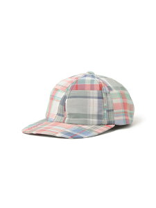 6 Panel Regimental Strap Madras PW BEAMS PLUS �r�[���X ���� �X�q ���̑��̖X�q �l�C�r�[ �u���E�� �s���N�y���������z[Rakuten Fashion]
