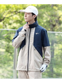 ＜MEN＞BEAMS GOLF ORANGE LABEL / 2WAY 撥水レインブルゾン レイングッズ 梅雨 雨の日 レジャー BEAMS GOLF ORANGE LABEL ビームス ゴルフ ジャケット・アウター その他のジャケット・アウター ベージュ ホワイト【送料無料】[Rakuten Fashion]