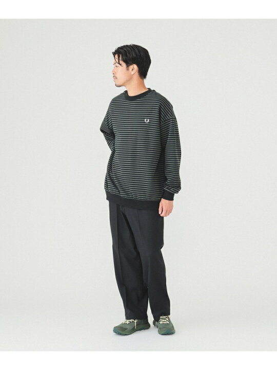 楽天市場】FRED PERRY * BEAMS / 別注 ボーダー クルーネック 