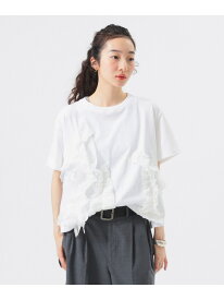 【別注】TORI-TO / コラージュ Tシャツ 25SS フリル BEAMS BOY ビームス ウイメン トップス カットソー・Tシャツ ブラック ホワイト【送料無料】[Rakuten Fashion]