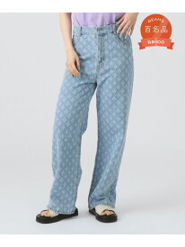 ジャカード デニム パンツ Ray BEAMS ビームス ウイメン パンツ ジーンズ・デニムパンツ ブルー【送料無料】[Rakuten Fashion]