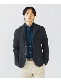 ハニカムニット ジャケット(S~XL) BEAMS HEART MEN ビームス ハート トップス ニット グレー ブラック ネイビー【送料無料】[Rakuten Fashion]
