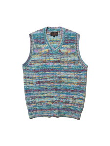 Cable Knit Vest Kasuri BEAMS PLUS �r�[���X ���� �g�b�v�X �j�b�g ���b�h �I�����W�y���������z[Rakuten Fashion]