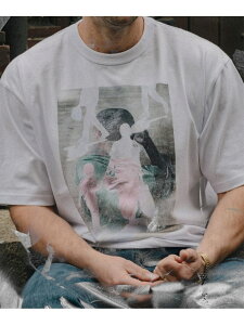 �ySALE�^30%OFF�zShinichiro Shiraishi / T-Shirt1 BEAMS T �r�[���XT �g�b�v�X �J�b�g�\�[�ET�V���c �z���C�g�yRBA_E�z�y���������z[Rakuten Fashion]