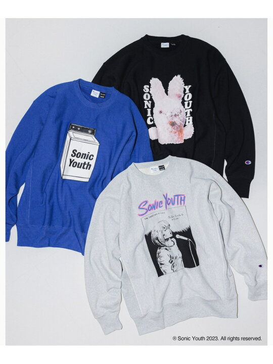 楽天市場】Champion * SONIC YOUTH * BEAMS / 別注 クルーネック 