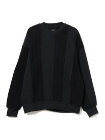 【SALE／40%OFF】BEAMS / 3パターン スイッチング クルーネック スウェット BEAMS ビームス メン トップス スウェット・トレーナー ホワイト ブラック ネイビー【RBA_E】【送料無料】[Rakuten Fashion]