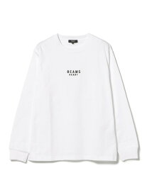 BEAMS HEART ロゴ 刺繍 ロングスリーブ Tシャツ BEAMS HEART MEN ビームス ハート トップス カットソー・Tシャツ ホワイト【送料無料】[Rakuten Fashion]