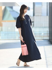 楽天市場 Demi Luxe Beams リネン パフスリーブ ワンピースの通販