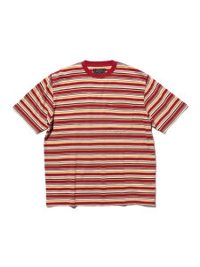 Pocket Tee Multi Stripe Tee BEAMS PLUS �r�[���X ���� �g�b�v�X �J�b�g�\�[�ET�V���c ���b�h �O���[�� �O���[�y���������z[Rakuten Fashion]