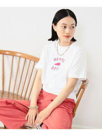 【受注生産商品】BEAMS BOY / HEART ロゴ Tシャツ BEAMS BOY ビームス ウイメン トップス カットソー・Tシャツ ホワイト ブラック パープル【先行予約】*【送料無料】[Rakuten Fashion]