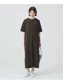 【別注】Gymphlex / クルーネック ニットライン ショートスリーブ ドレス Ray BEAMS ビームス ウイメン ワンピース・ドレス ワンピース ブラウン ネイビー【送料無料】[Rakuten Fashion]