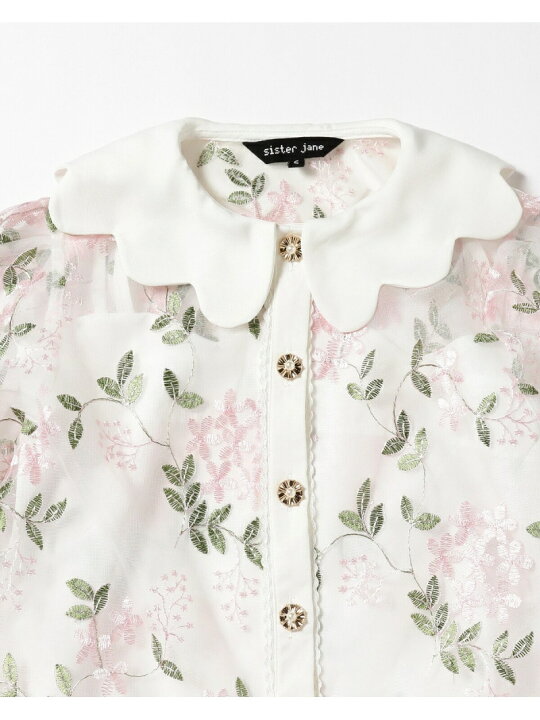 楽天市場】sister jane / Floral Embro Blouse Ray BEAMS ビームス 
