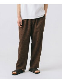 プリント リラックス アンクル パンツ BEAMS HEART MEN ビームス ハート パンツ その他のパンツ ネイビー ブラウン【送料無料】[Rakuten Fashion]