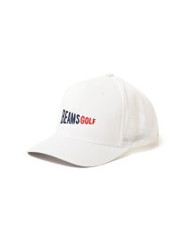 BEAMS GOLF / A-FLEX メッシュ フラッグロゴ キャップ BEAMS GOLF ビームス ゴルフ 帽子 キャップ ホワイト ブラック【送料無料】[Rakuten Fashion]