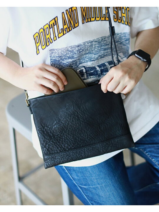 楽天市場】【百名品】SLOW * BEAMS / 別注 レザーサコッシュ BEAMS MEN 