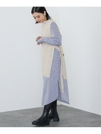 BEAMS HEART / ニットベスト * シャツワンピース セット BEAMS HEART WOMEN ビームス ハート ワンピース・ドレス その他のワンピース・ドレス ブラック【送料無料】[Rakuten Fashion]