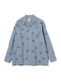 AL'S ATTIRE * BEAMS PLUS / 別注 ペイズリー オープンカラー シャツ BEAMS PLUS ビームス メン トップス シャツ・ブラウス ブルー【送料無料】[Rakuten Fashion]