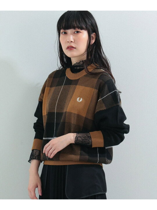楽天市場】FRED PERRY * Ray BEAMS / 別注 タータンチェック ニット 