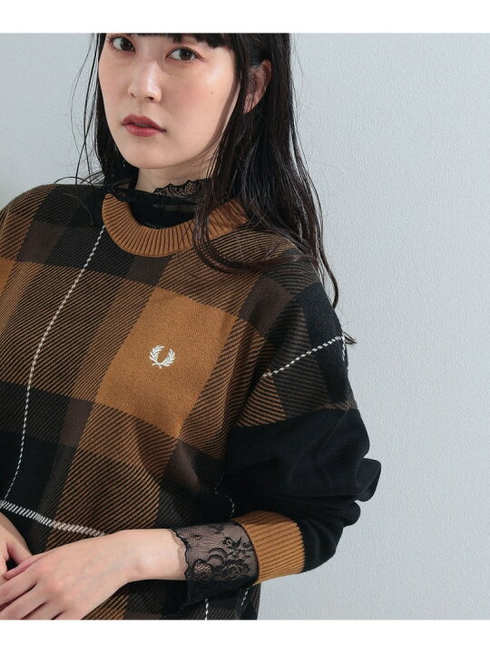 楽天市場】FRED PERRY * Ray BEAMS / 別注 タータンチェック ニット 