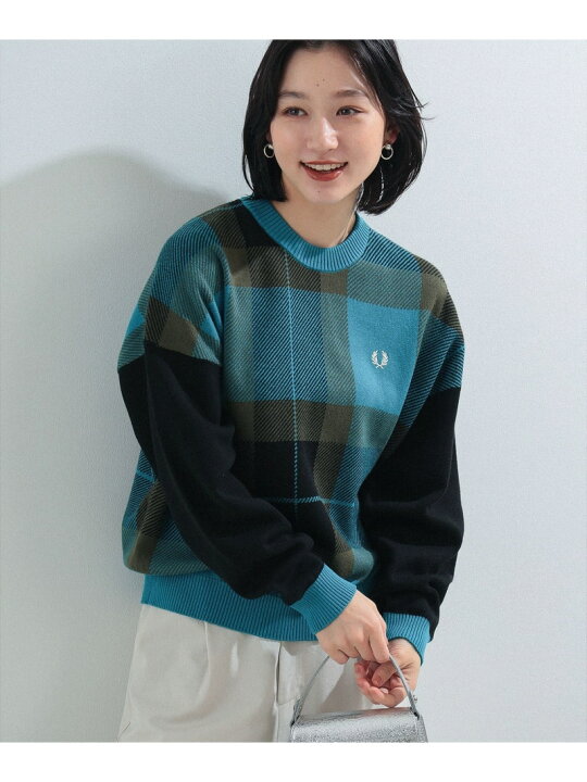 楽天市場】FRED PERRY * Ray BEAMS / 別注 タータンチェック ニット 