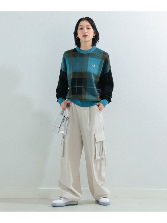 楽天市場】FRED PERRY * Ray BEAMS / 別注 タータンチェック ニット  