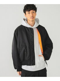 BEAMS / MA-1 BEAMS ビームス メン ジャケット・アウター MA-1 カーキ シルバー ブラック【送料無料】[Rakuten Fashion]