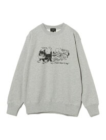 "That Wasn't Me" Crewneck Sweat BEAMS T ビームスT トップス スウェット・トレーナー グレー【送料無料】[Rakuten Fashion]