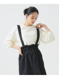 【SALE／60%OFF】袖 ギャザー プルオーバー 25SS きれいめ ウォッシャブル B:MING by BEAMS ビーミング ライフストア バイ ビームス トップス カットソー・Tシャツ グレー ブラック ホワイト【RBA_E】[Rakuten Fashion]