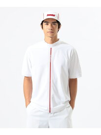 ORANGE LABEL / フロントライン UVカット モックネックシャツ BEAMS GOLF ORANGE LABEL ビームス ゴルフ トップス カットソー・Tシャツ ブラック ネイビー ホワイト【送料無料】[Rakuten Fashion]