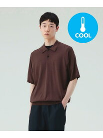 【SALE／50%OFF】【7/16値下げ】ハイゲージ 冷感 ニットポロシャツ(接触冷感) BEAMS HEART MEN ビームス ハート トップス ポロシャツ ブラック ブラウン【RBA_E】[Rakuten Fashion]