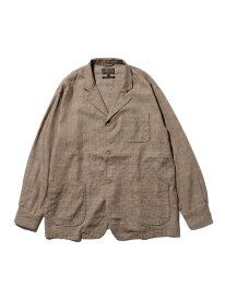 BEAMS PLUS｜4ボタン リネン カフス ジャケット BEAMS PLUS ビームス メン ジャケット・アウター テーラードジャケット・ブレザー ブラウン【送料無料】[Rakuten Fashion]