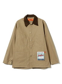 UNIVERSAL OVERALL / Corduroy Collar Coverall BEAMS MEN ビームス メン ジャケット・アウター ブルゾン・ジャンパー ベージュ【送料無料】[Rakuten Fashion]