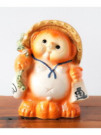 【別注】信楽焼 たぬき 橙 大 BEAMS JAPAN ビームス ジャパン ファッション雑貨 その他のファッション雑貨 オレンジ【送料無料】[Rakuten Fashion]