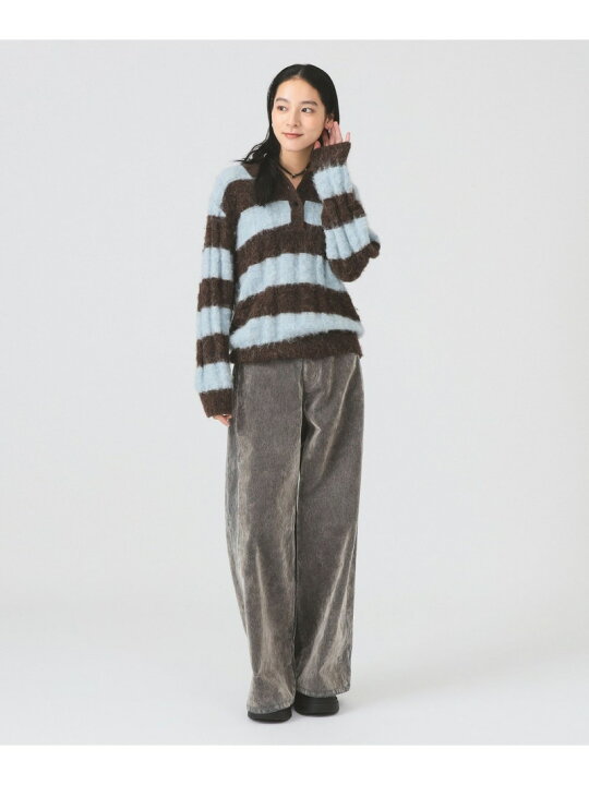 楽天市場】【SALE／40%OFF】ワイド ボーダー ポロ ニット Ray BEAMS 