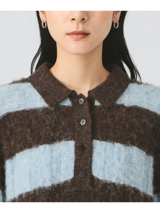 楽天市場】【SALE／40%OFF】ワイド ボーダー ポロ ニット Ray BEAMS 