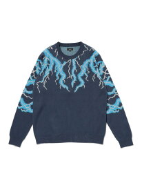 【SALE／60%OFF】【6/25新規値下げ】12ゲージ サンダー クルーネック ニット BEAMS ビームス メン トップス ニット ネイビー ブラック【RBA_E】【送料無料】[Rakuten Fashion]
