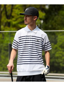＜MEN＞【別注】LACOSTE / 鹿の子 ボーダー ポロシャツ 25SS BEAMS GOLF ORANGE LABEL ビームス ゴルフ トップス ポロシャツ グリーン ブルー【送料無料】[Rakuten Fashion]