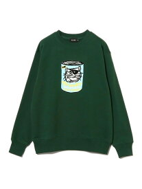 Cat Food Crewneck Sweat BEAMS T ビームスT トップス スウェット・トレーナー グリーン【送料無料】[Rakuten Fashion]