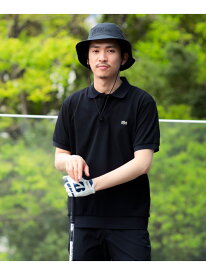 【別注】LACOSTE / 鹿の子 ソリッド ポロシャツ 25SS ｜ 快適 別注 春夏 ゴルフ 人気 薄手 ギフト 定番 きれいめ カジュアル 通年 プレゼント BEAMS GOLF ORANGE LABEL ビームス ゴルフ トップス ポロシャツ ネイビー ブラック【送料無料】[Rakuten Fashion]